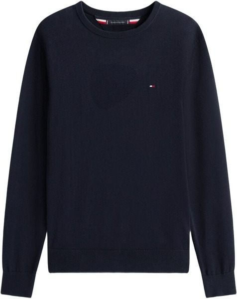 Navy Tommy Hilfiger crewneck i bomuld