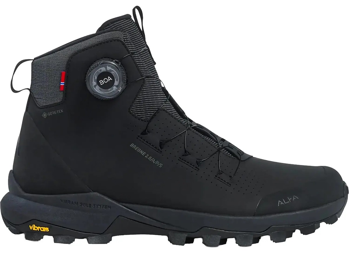 Sorte Alfa Bregne GORE-TEX-vandrestøvler med BOA