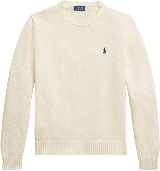 Cremefarvet Polo Ralph Lauren crewneck i bomuld