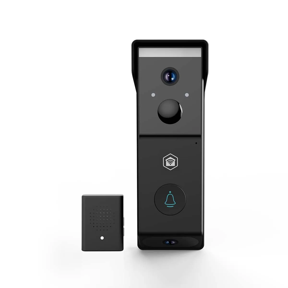Nedis SmartLife WIFICDP31BK video-dørklokke med to kameraer