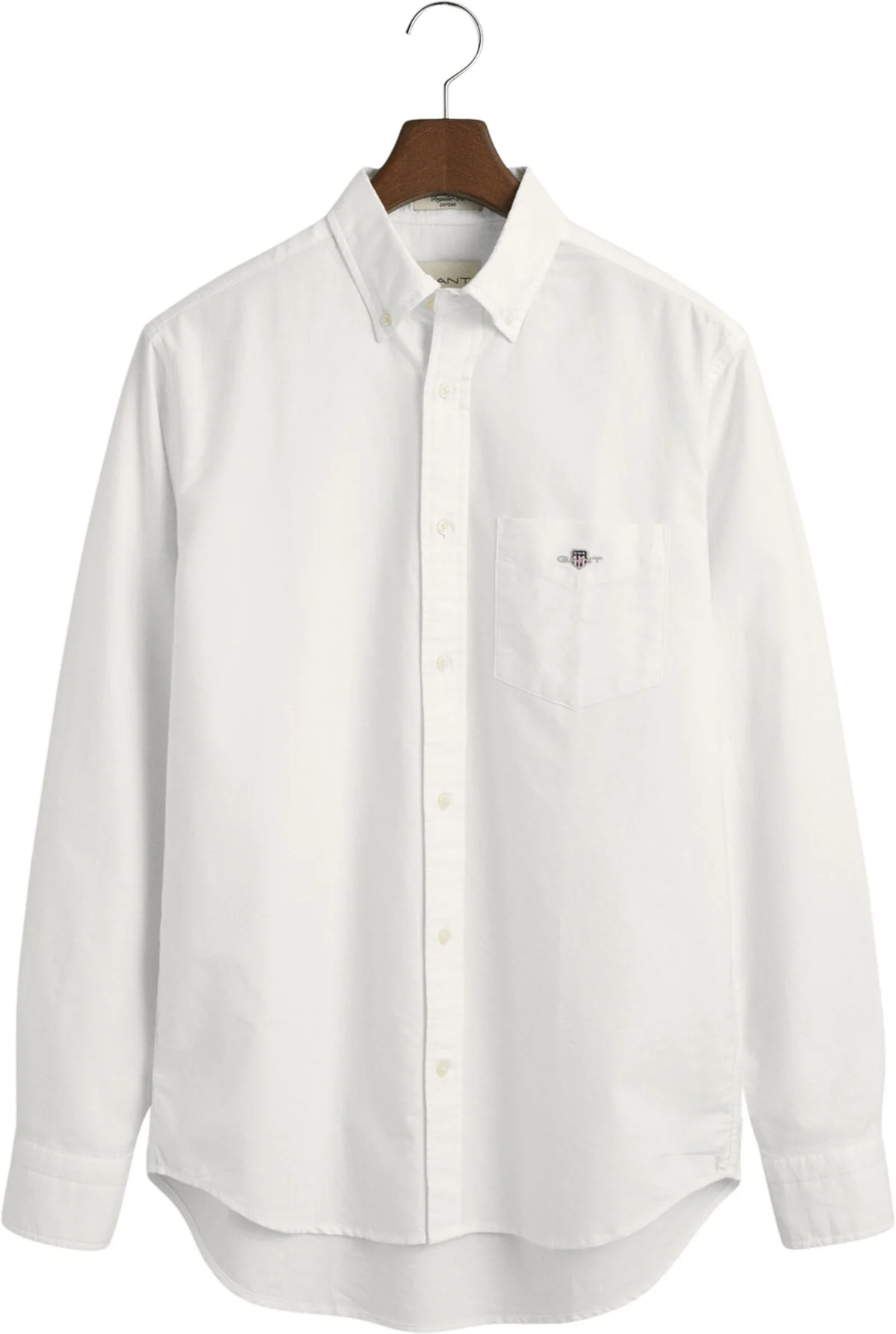 Hvid REG OXFORD SHIRT fra GANT