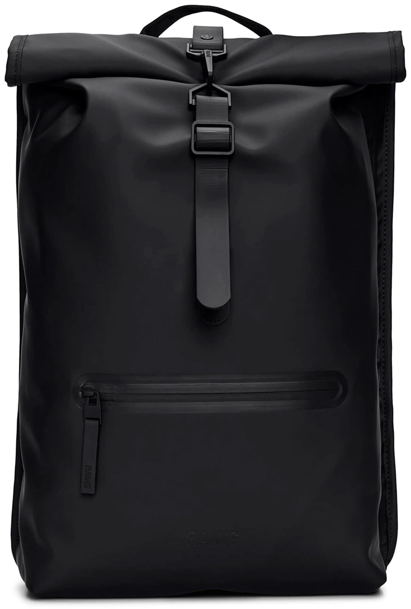 Rains Rolltop Rucksack W3 i sort
