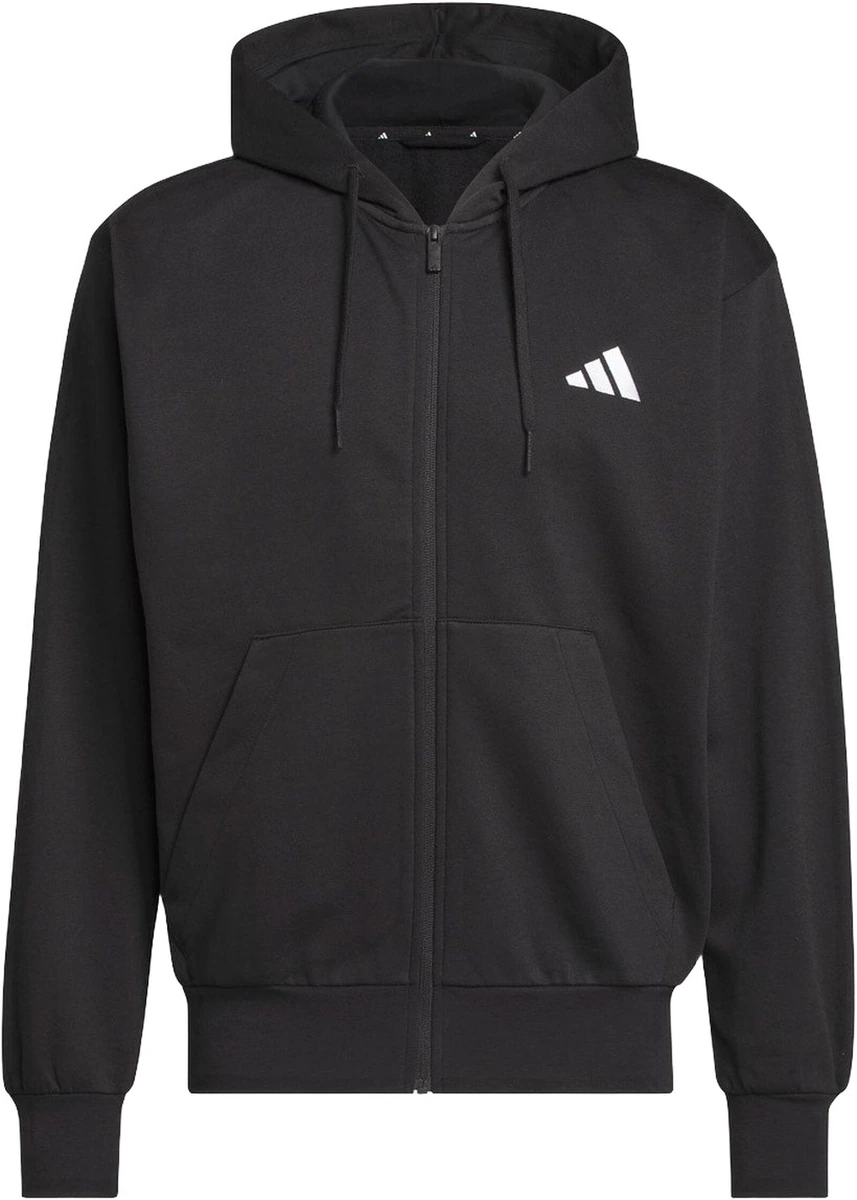 Sort adidas Feelcozy Full Zip Hættetrøje til mænd