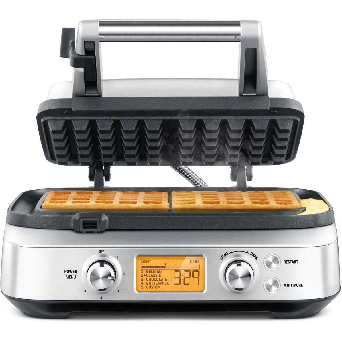Sage BWM620 The Smart Waffle vaffeljern i stål