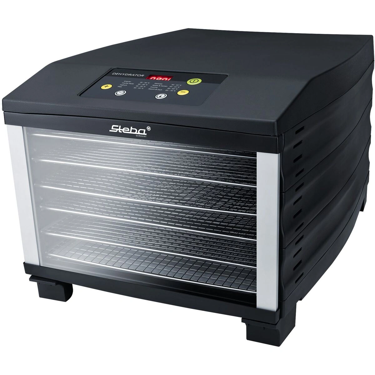 Steba ED6 dehydrator med seks rustfri bakker