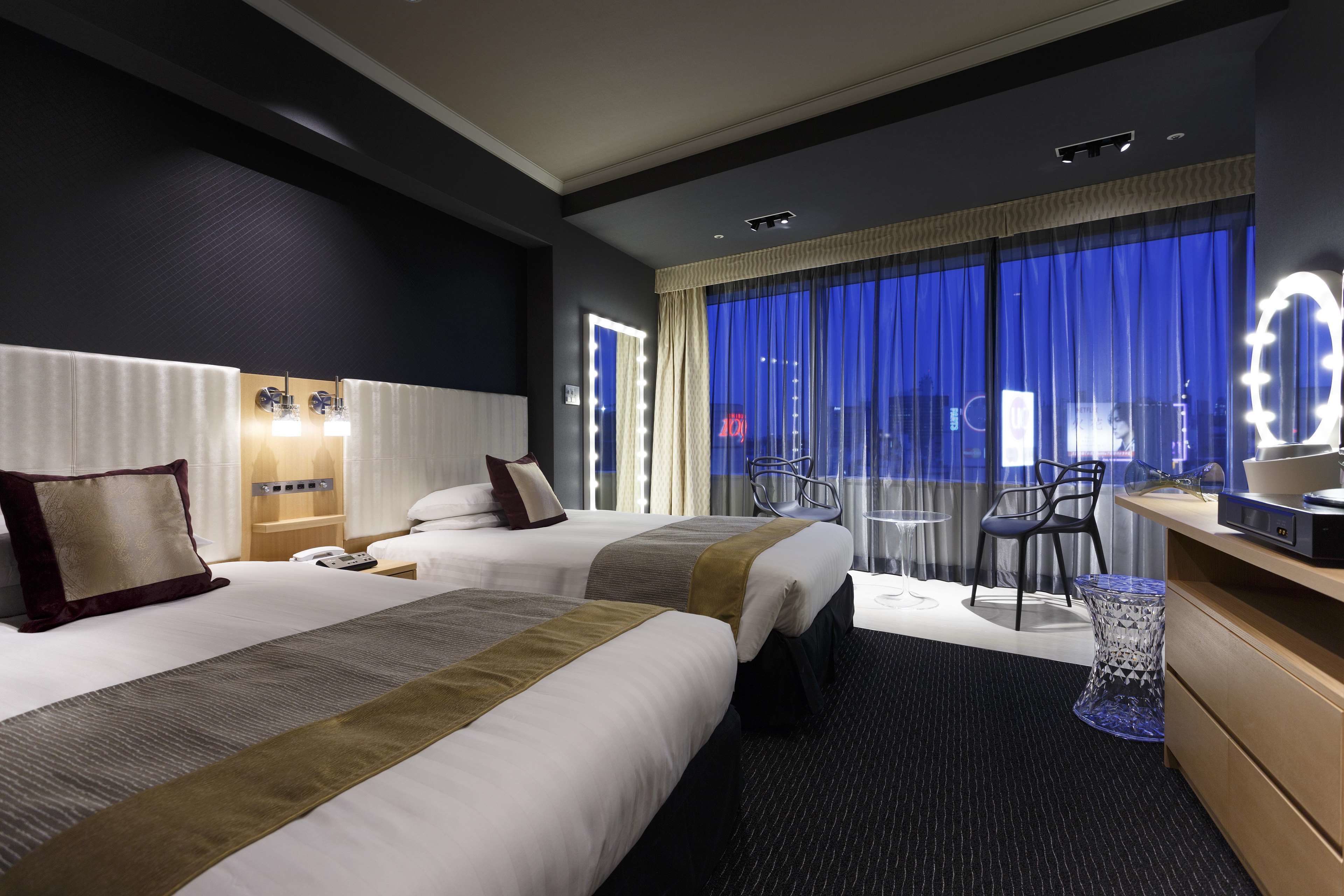 Hotelværelse med udsigt over Shibuya på Shibuya Excel Hotel Tokyu