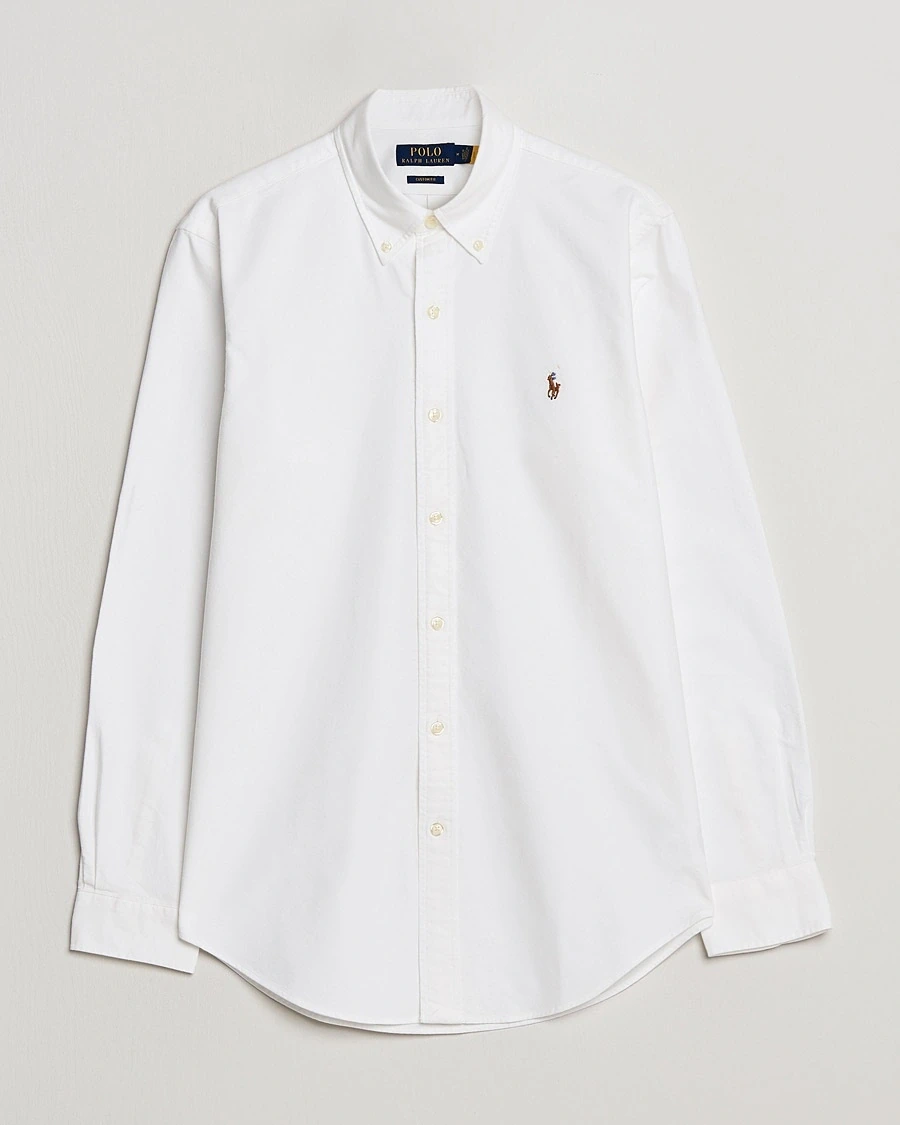 Hvid Slim Fit Oxford-skjorte fra Polo Ralph Lauren