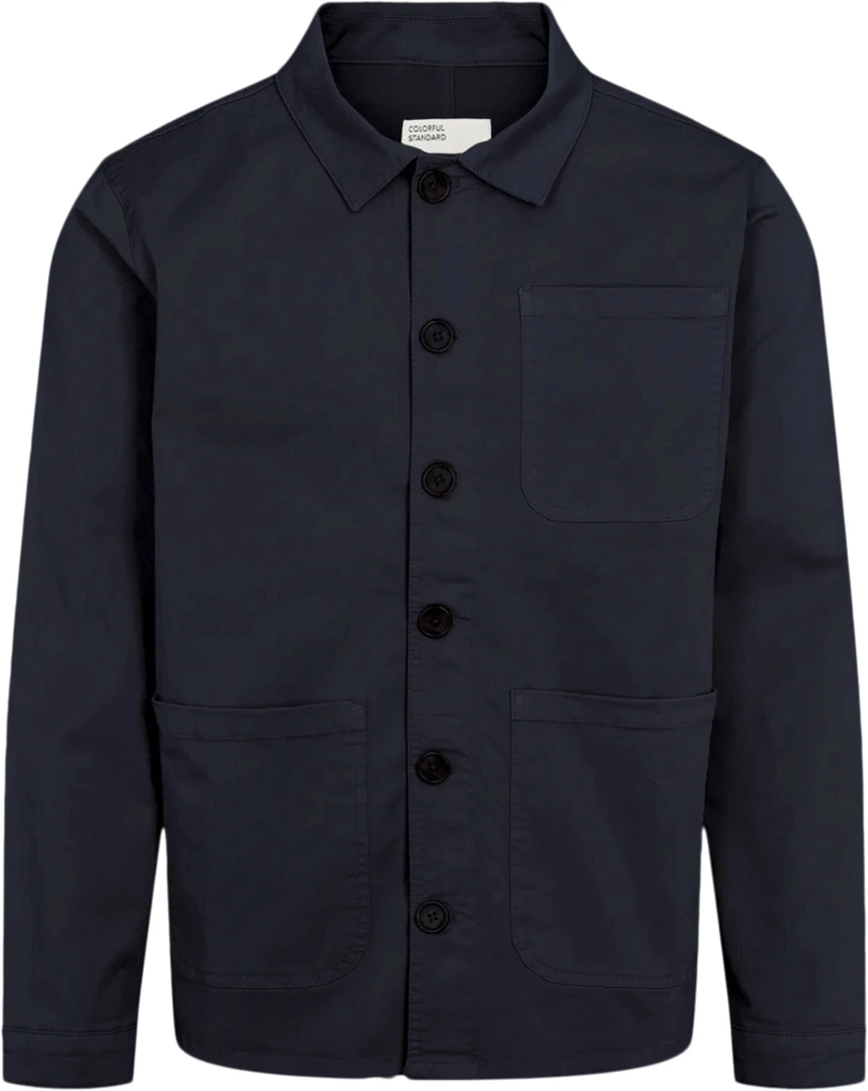 Colorful Standard Organic Workwear Jacket i navy blue