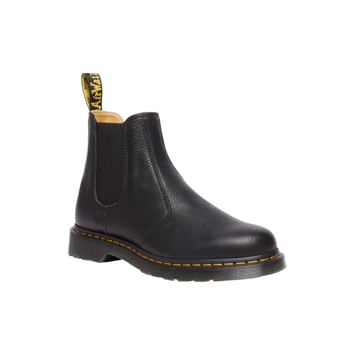 Sorte Dr. Martens 2976 Chelsea-støvler i tromlet læder