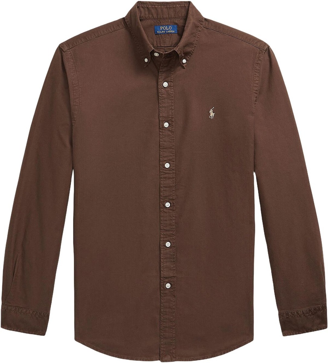 Brun Custom Fit Oxford-skjorte fra Polo Ralph Lauren