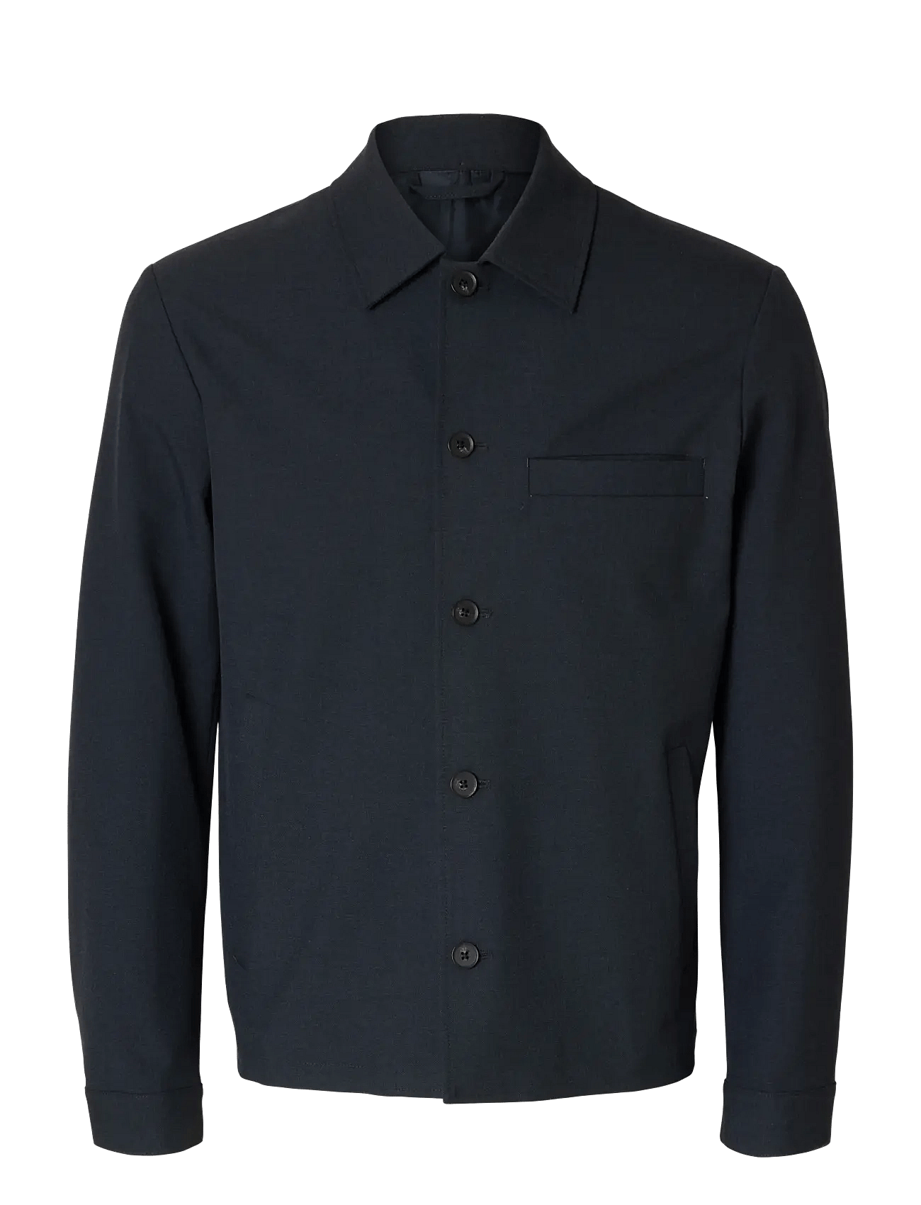 Selected Robert overshirt i mørk navy
