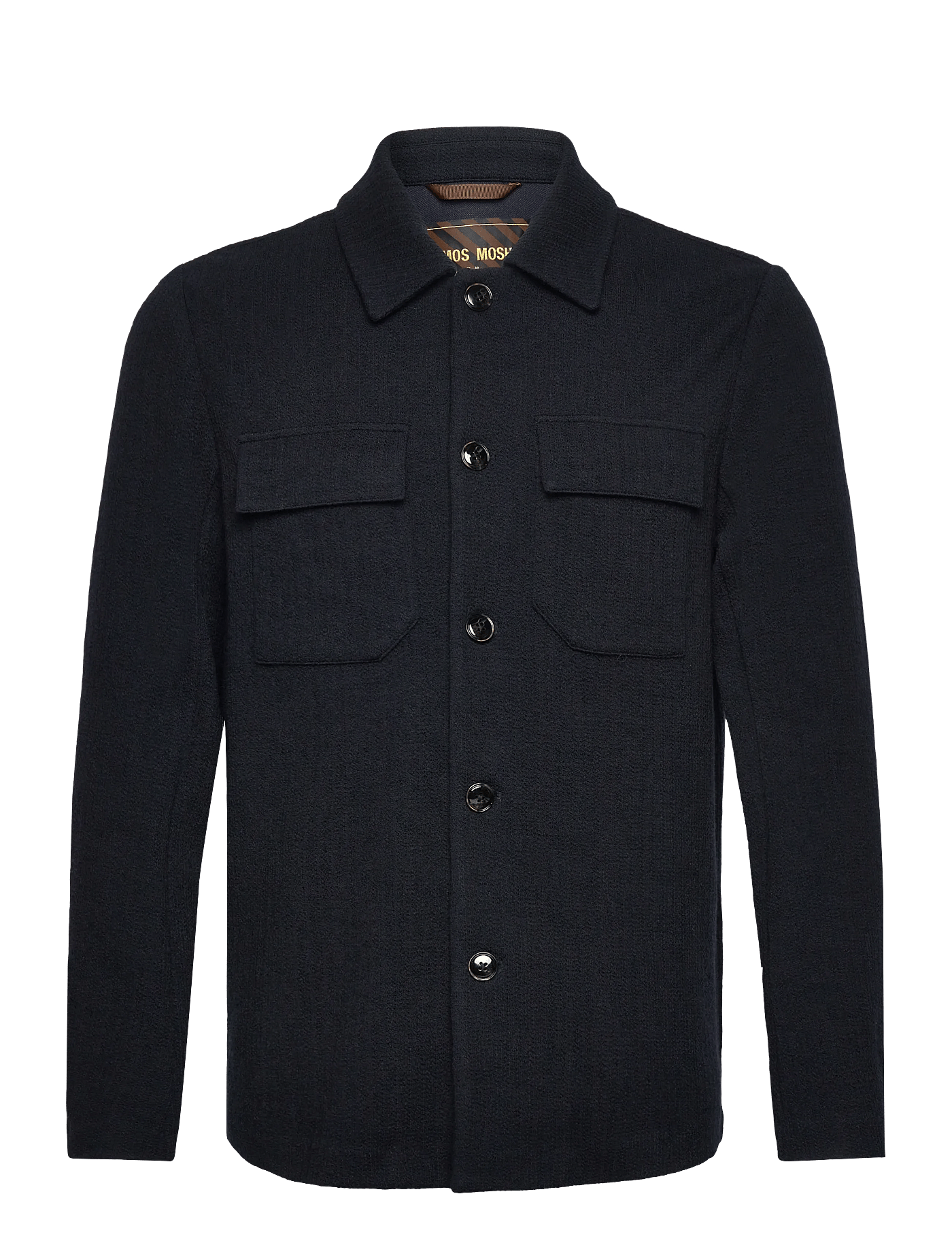 Mos Mosh MMGAustin Knit Overshirt i navy