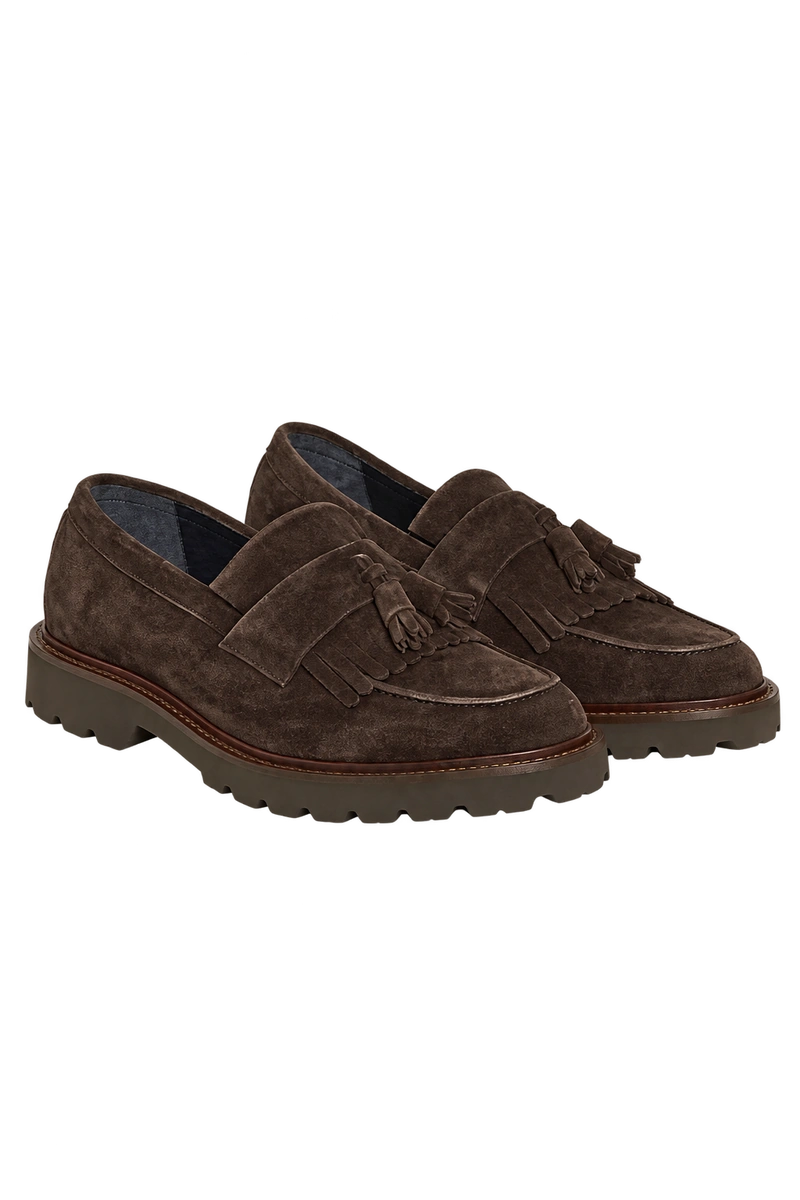 Brune Matinique Franco-ruskindsloafers