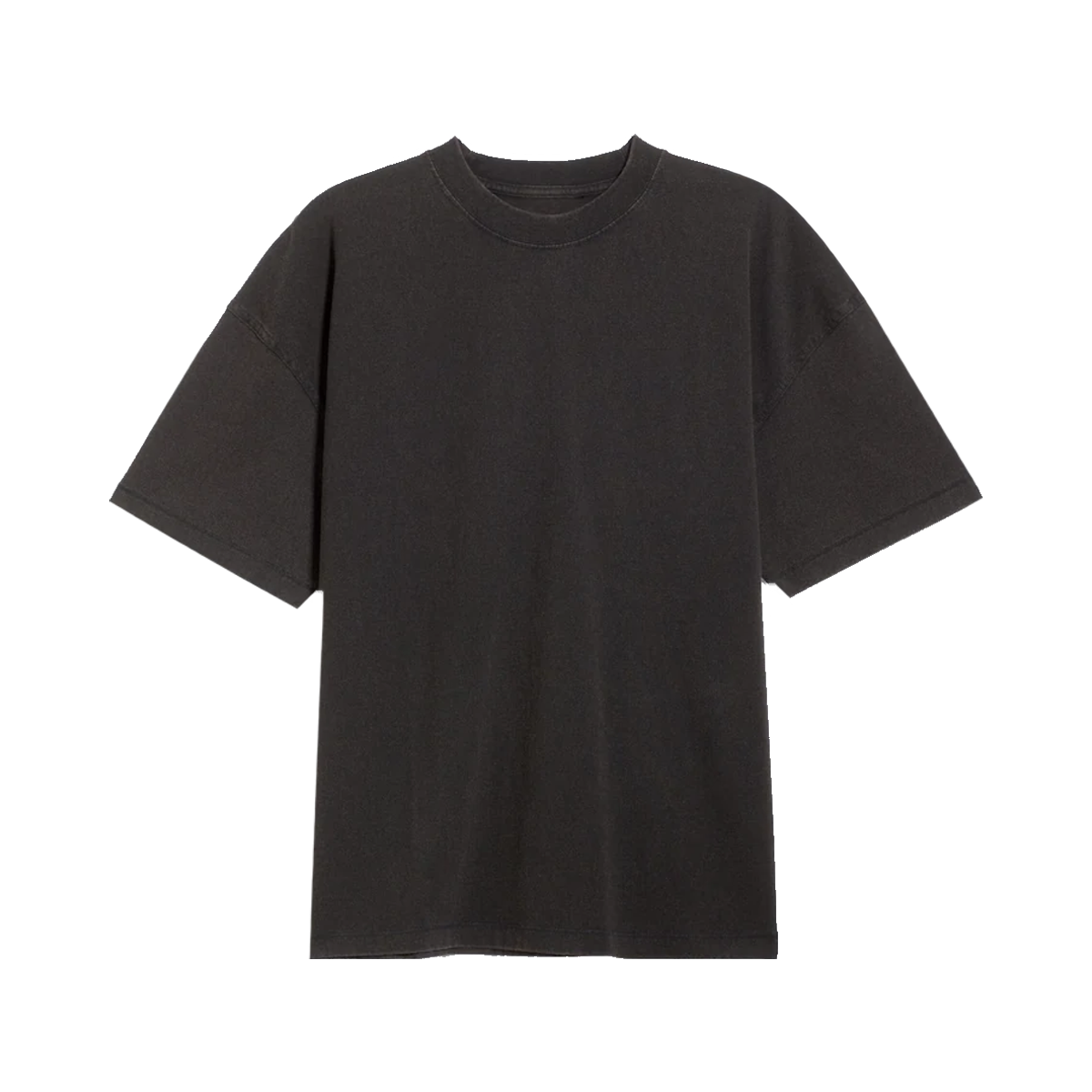 Vasket sort Weekday Oversized Boxy T-Shirt