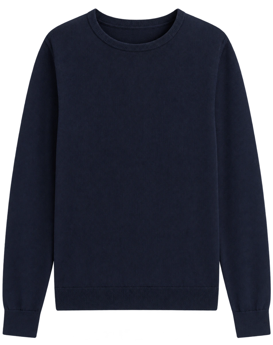 Mørkeblå bomuldsstrik fra Tommy Hilfiger