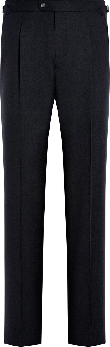 Navy habitbukser med høj talje fra Suitsupply