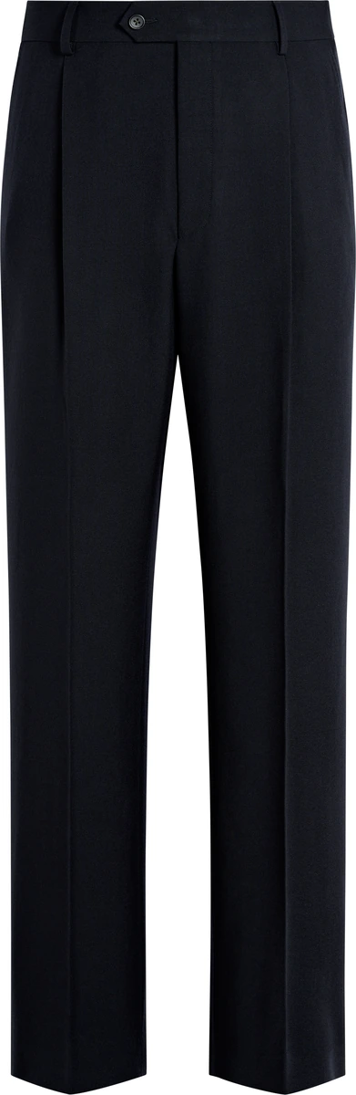 Brede navy habitbukser fra Suitsupply