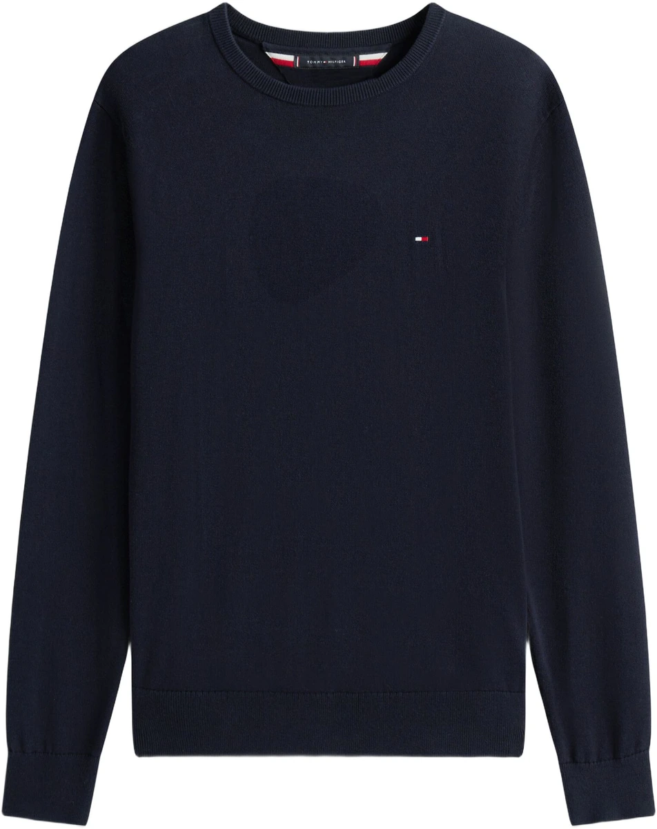 Navy bomuldsstrik fra Tommy Hilfiger
