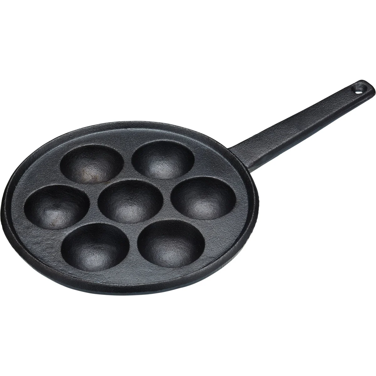 KitchenCraft æbleskivepande i støbejern med syv huller