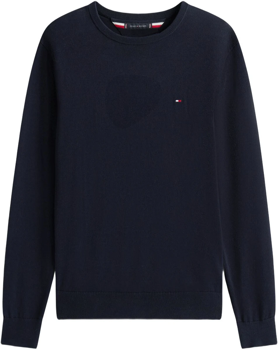Navy bomuldsstrik fra Tommy Hilfiger