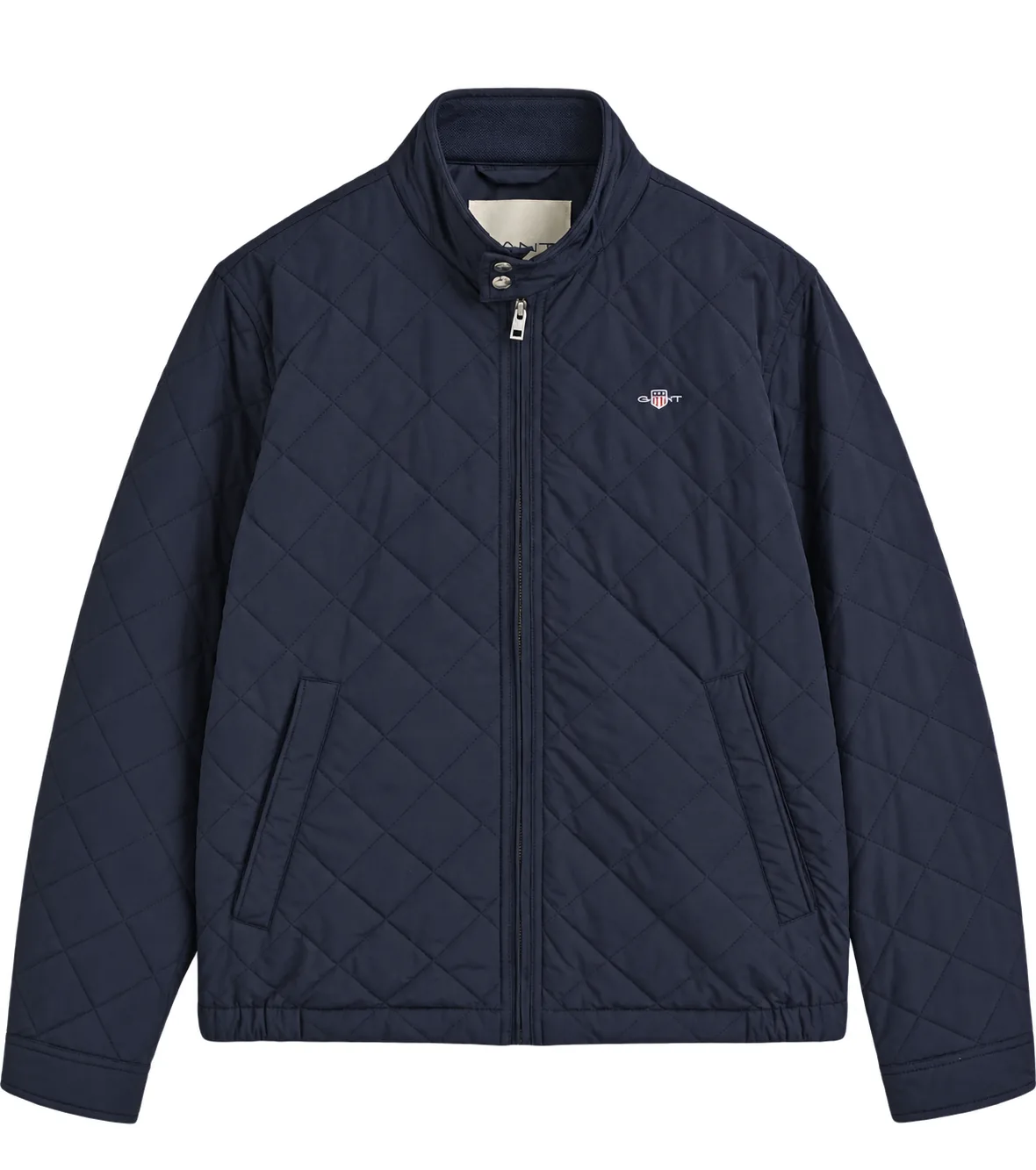 Marineblå GANT Quilted Windcheater med diamantquilt