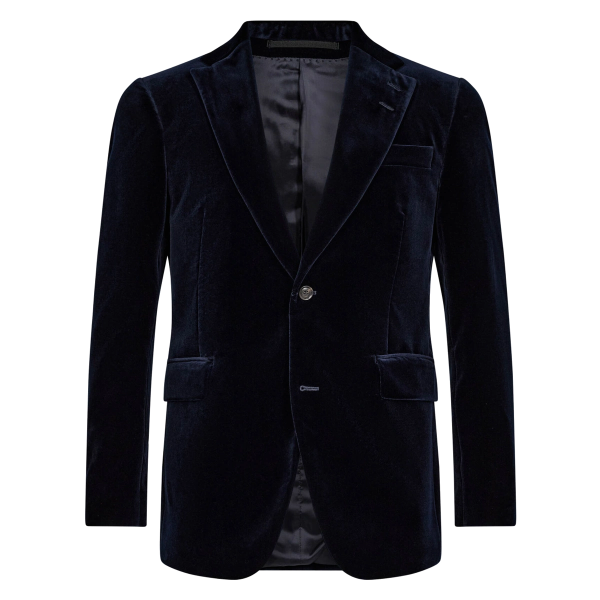 Mørkeblå blazer i fløjl fra Tiger of Sweden