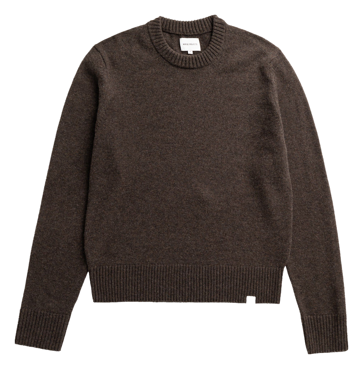 Brun lammeuldstrøje fra Norse Projects