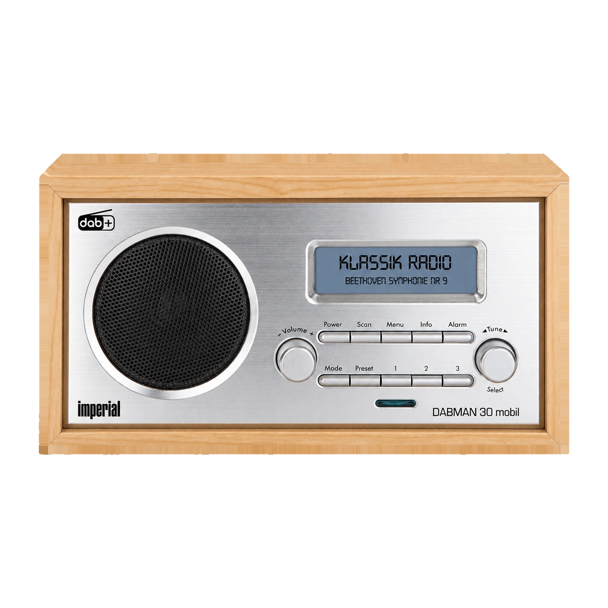 Imperial DABMAN 30 mobil DAB-radio i trælook