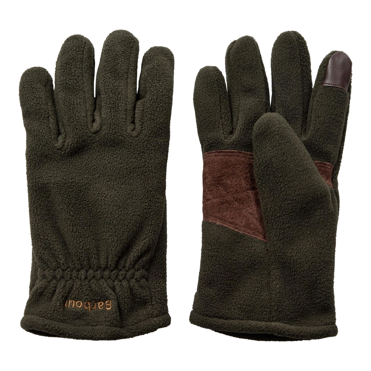 Grønne fleecehandsker fra Barbour